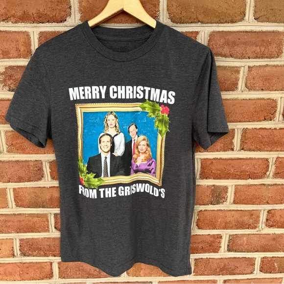 Griswold shirt-Merry Christmas from the Griswolds men’s T-shirts size: medium - Picture 2 of 5